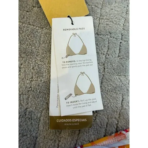 NWT Vix by Paula Hermanny Lowana Mustard Ana-Giulia 2 Piece Bikini Size LARGE - Picture 3 of 10